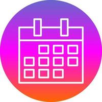Kalender-Vektor-Icon-Design vektor