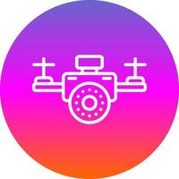 Drohnenkamera-Vektor-Icon-Design vektor
