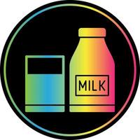 Milch-Vektor-Icon-Design vektor