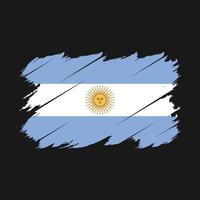 Pinselvektor der argentinischen Flagge vektor