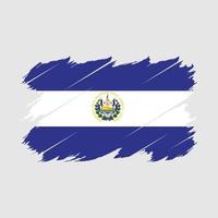 el salvador flagga borsta vektor