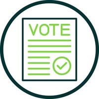 Abstimmung verifiziertes Vektor-Icon-Design vektor