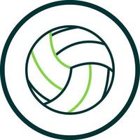 Volleyball-Vektor-Icon-Design vektor