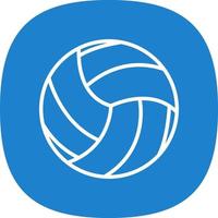 Volleyball-Vektor-Icon-Design vektor