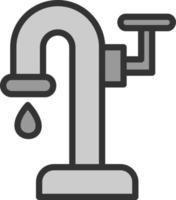 Wasserpumpe-Vektor-Icon-Design vektor