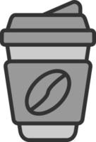 Kaffee-Vektor-Icon-Design vektor