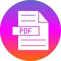 Pdf-Vektor-Icon-Design vektor