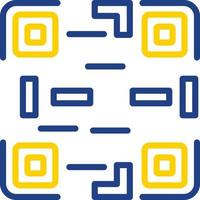 QR-Code-Vektor-Icon-Design vektor