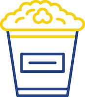 Popcorn-Vektor-Icon-Design vektor