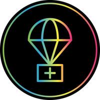 Airdrop-Vektor-Icon-Design vektor