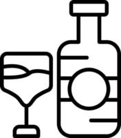 Champagner-Vektor-Icon-Design vektor