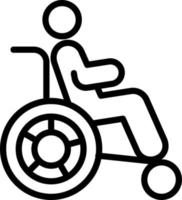 Behinderung Vektor-Icon-Design vektor