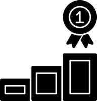 1. Platz Vektor-Icon-Design vektor