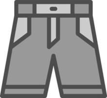 Denim-Shorts-Vektor-Icon-Design vektor