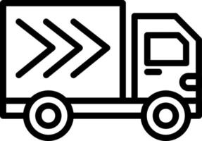 Lieferwagen-Vektor-Icon-Design vektor