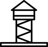 Turm-Vektor-Icon-Design vektor