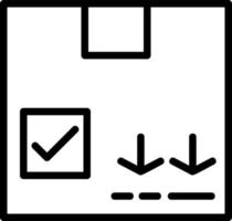 Karton-Vektor-Icon-Design vektor