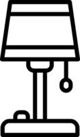 Stehlampe-Vektor-Icon-Design vektor