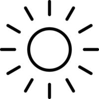 Sonnenlicht-Vektor-Icon-Design vektor