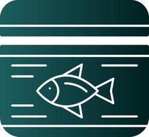 tonfisk kan vektor ikon design