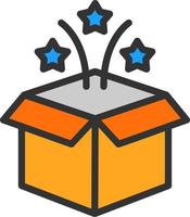 magi låda vektor ikon design
