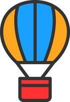 Heißluftballon-Vektor-Icon-Design vektor