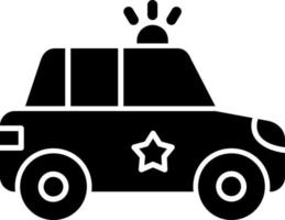 Polizeiauto-Vektor-Icon-Design vektor