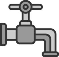 Wasserhahn-Vektor-Icon-Design vektor