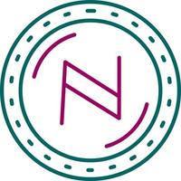 namecoin valuta vektor ikon