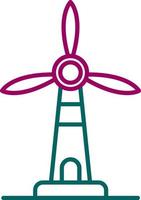 Symbol für Windmühlenvektor vektor