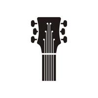 gitarr logotyp design ikon och symbol vektor
