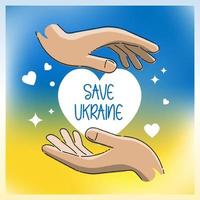 be för ukraina fred. spara ukraina från Ryssland. vektor