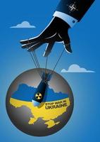 krieg ukraine russland konflikt stoppen vektor