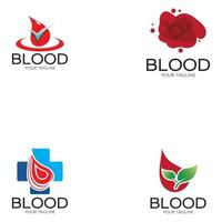 zirkulierendes Blut, Blutspende, Blutspende Logo Symbol Illustration Vorlage Design Vektor für medizinische Zwecke Kräutermedizin Klinik Krankenhaus und Bluttransfusion