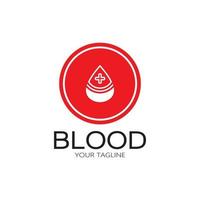 zirkulierendes Blut, Blutspende, Blutspende Logo Symbol Illustration Vorlage Design Vektor für medizinische Zwecke Kräutermedizin Klinik Krankenhaus und Bluttransfusion