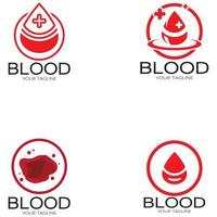 zirkulierendes Blut, Blutspende, Blutspende Logo Symbol Illustration Vorlage Design Vektor für medizinische Zwecke Kräutermedizin Klinik Krankenhaus und Bluttransfusion