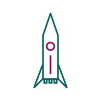 Einzigartiges Symbol für die Vektorlinie des Space Shuttles vektor