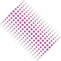 eps10 rosa Vektor-Halbton-Punktmustergrafik isoliert auf weißem Hintergrund. Kreisförmiges geometrisches abstraktes Muster in einem einfachen, flachen, trendigen, modernen Stil für Ihr Website-Design und mobile App vektor