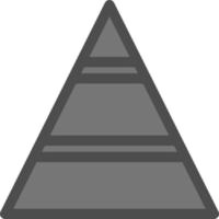 Pyramidenvektor-Icon-Design vektor