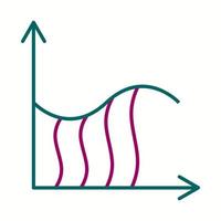 schönes integrales Linienvektorsymbol vektor