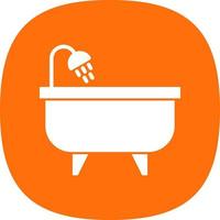 Badewanne-Vektor-Icon-Design vektor