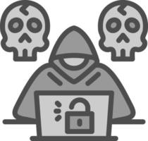 Hacker-Vektor-Icon-Design vektor