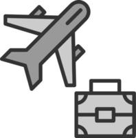 Geschäftsreise-Vektor-Icon-Design vektor