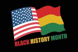 Monat der schwarzen Geschichte. afroamerikanische geschichte. alljährlich gefeiert. im februar in den vereinigten staaten und kanada. im oktober in großbritannien. vektor