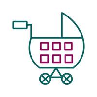 Kinderwagen-Vektor-Symbol vektor