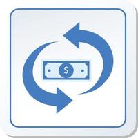 pengar transaktion ikon vektor grafisk illustration