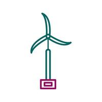 Symbol für Windmühlenvektor vektor