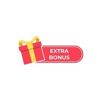 zusätzliches Bonus-Geschenk-Banner-Etikett vektor