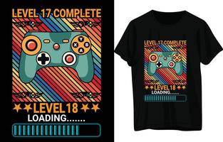 gaming t-shirt design vektor