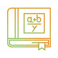 algebra bok vektor ikon